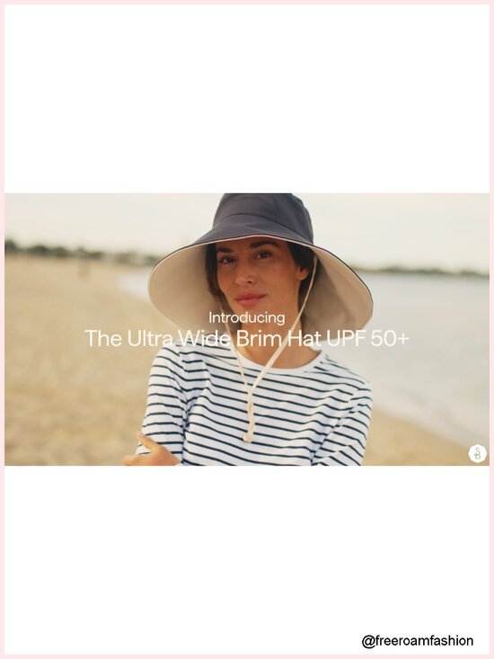 Ultra Wide Brim Sun Hat UPF 50+ Adjustable Nylon Elastane main image 5